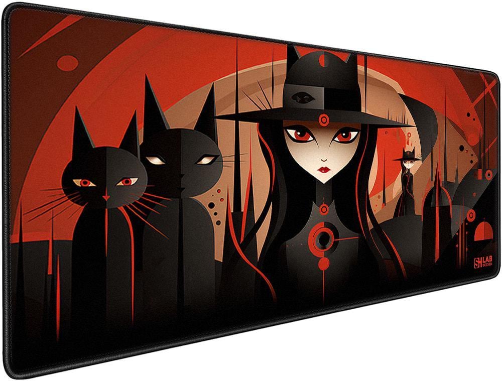 Коврик для мышки SHLab Witches with Black Cats SHM-212 70х30 см (35691)