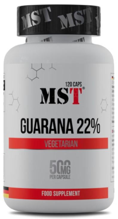 Харчова добавка Гуарана 500 мг MST Guarana 22% 120 капсул Харчова добавка Гуарана 500 мг MST Guarana 22% 120 капсул