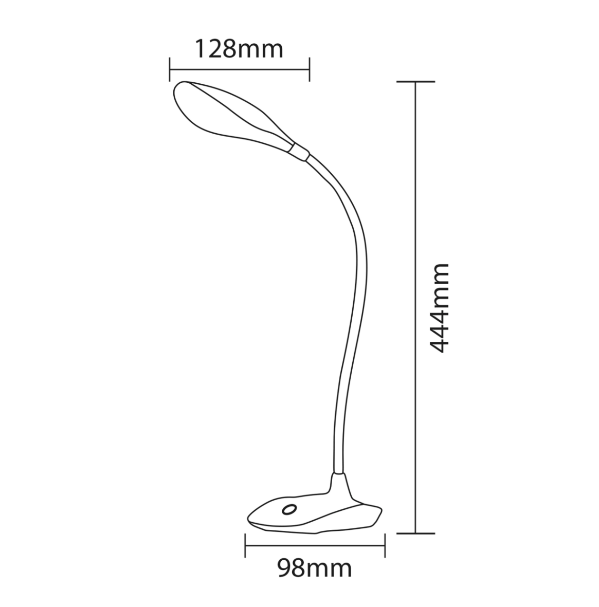 Настільний світильник STANDART LED 9 Вт Білий (s760012) - фото 2