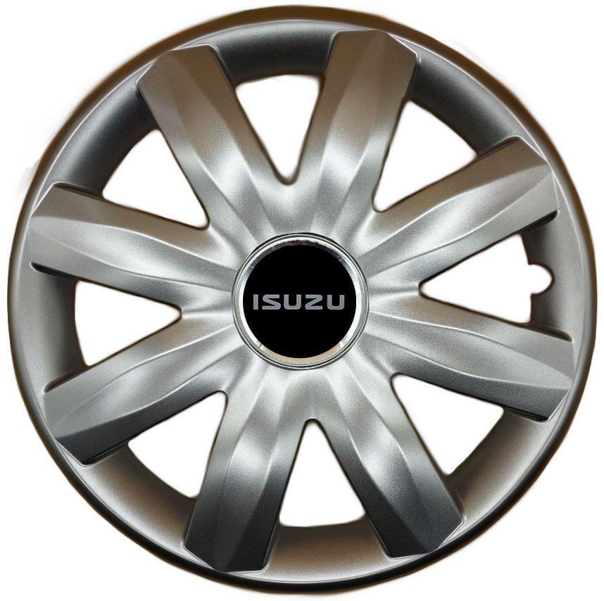 Колпаки SJS 221 с логотипом Isuzu 4 шт. R14 Серебряный (2789079969)