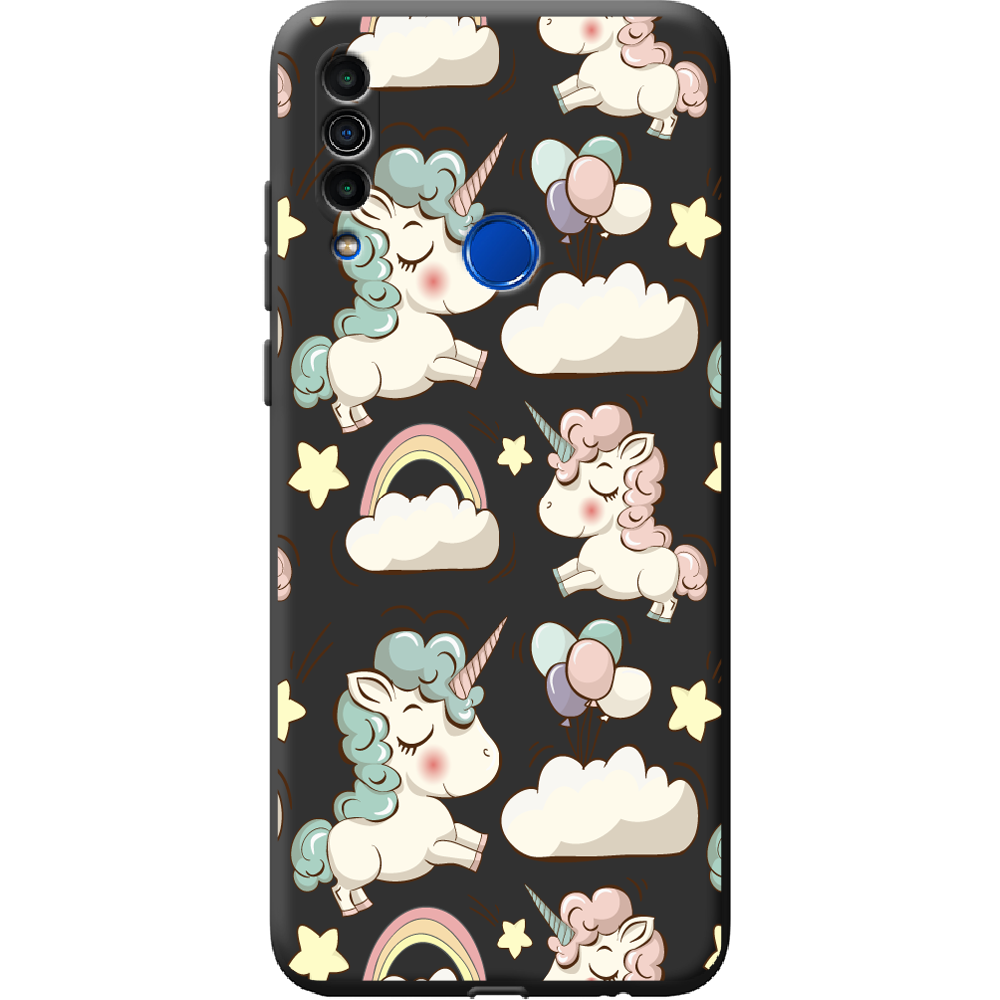 Чехол BoxFace Meizu M10 Unicorns Черный силикон (40851-cc2-40801)