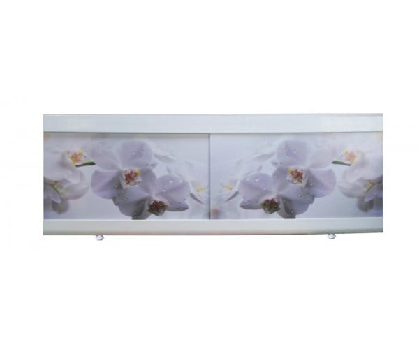 Панель для ванны The MIX I-screen Light Крепыш Белые орхидеи 160 см