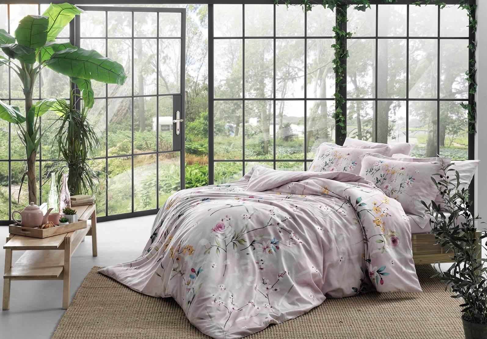 Постельное белье TAC Digital Glienn lila евро Лиловый (2000022087292)