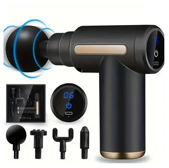 Масажер для тіла акумуляторний Fascial Gun сенсорний (YR-2) - фото 5 Масажер для тіла акумуляторний Fascial Gun сенсорний (YR-2) - фото 5