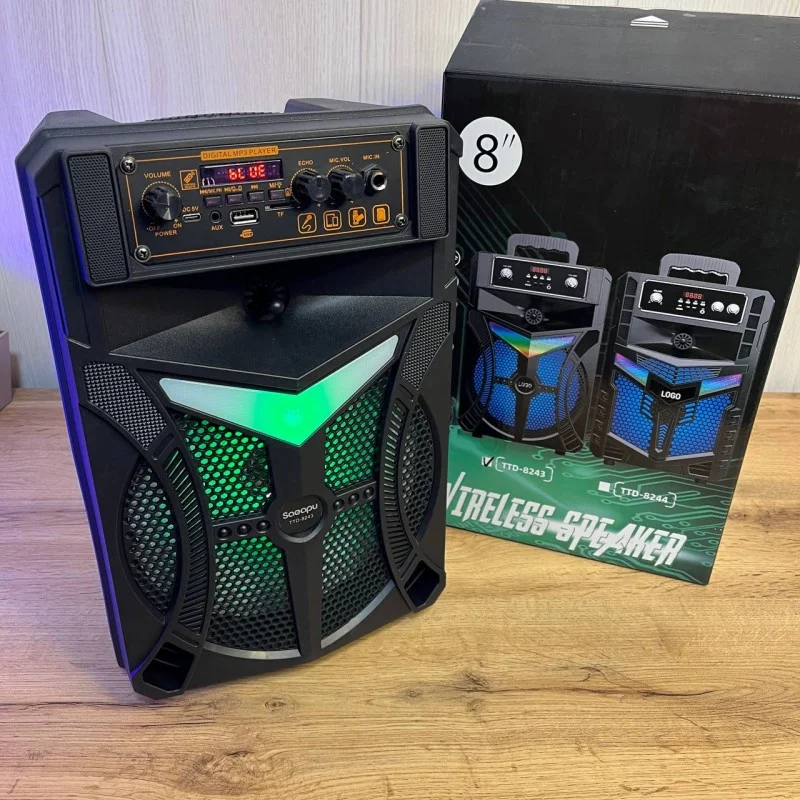 Портативная колонка Bluetooth Wireless Speaker TTD-8243 Черный (VEN-TTD8243)