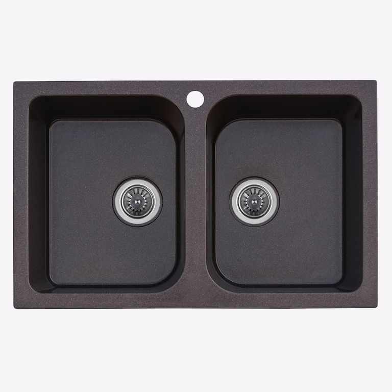 Мойка кухонная Platinum Twin 7648D Шоколад (353373)