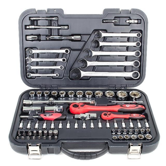 Набір інструментів професійний Intertool 1/2" 1/4" 82 пр.