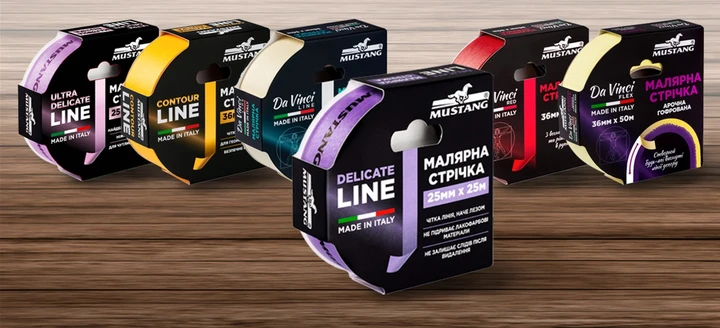 Малярная лента рисова Mustang DELICATE LINE 48 мм х 25 м Фиолетовый - фото 9 Малярная лента рисова Mustang DELICATE LINE 48 мм х 25 м Фиолетовый - фото 9