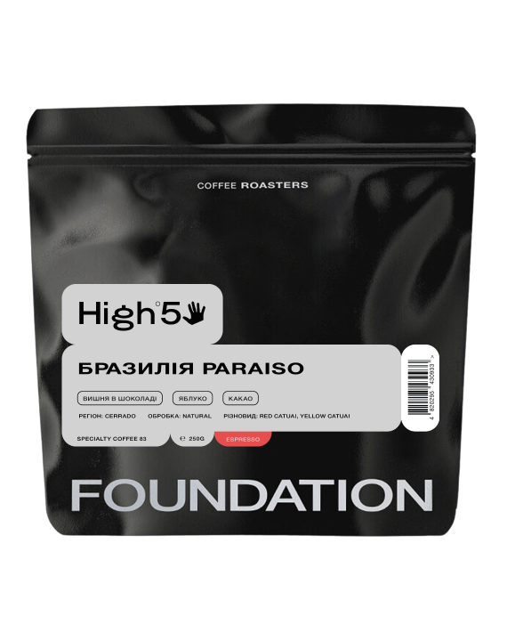 Кофе в зернах Foundation Coffee Roasters High5 Бразилия Paraiso 250 г