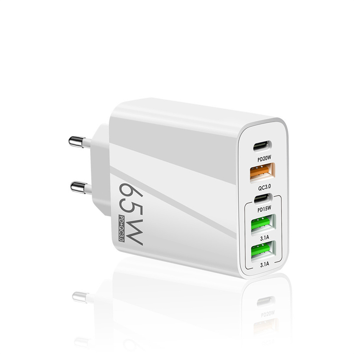 Зарядний пристрій мережевий для швидкої зарядки 5 портів 65W PD (1813069899)
