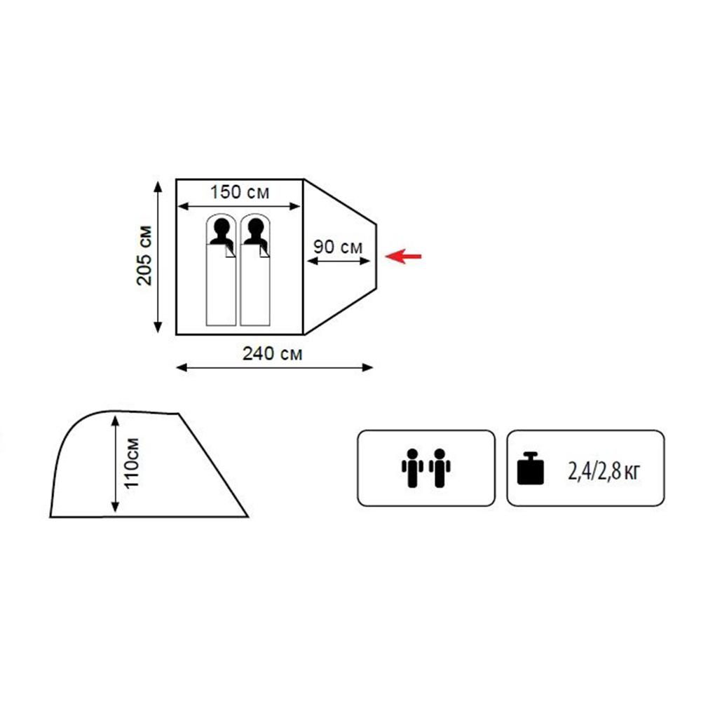 Палатка Tramp Lite Fly 2 - фото 2