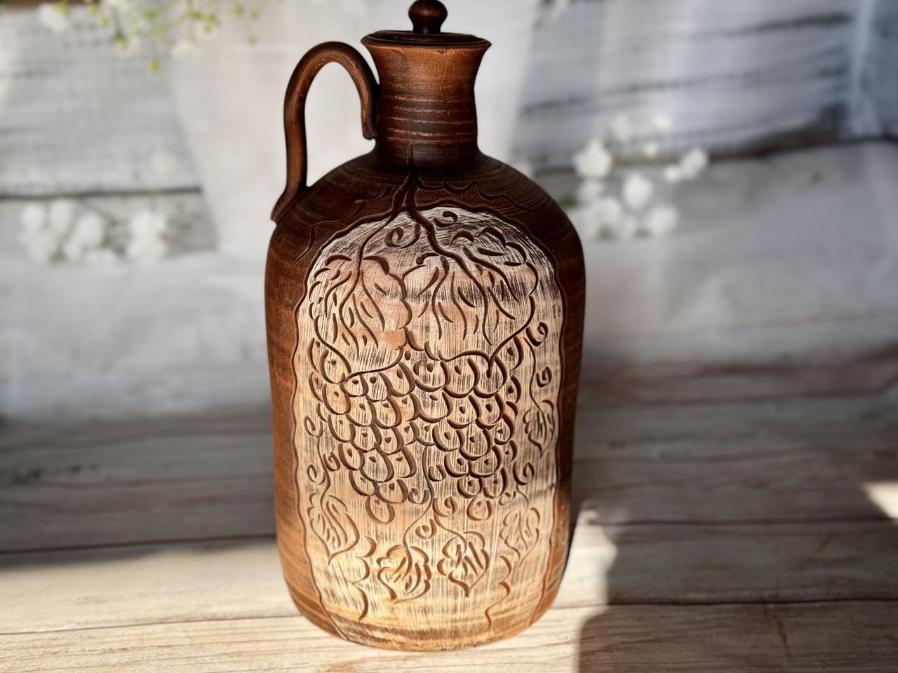 Кувшин глиняный Виноградная лоза 4 л (2565754154) - фото 5