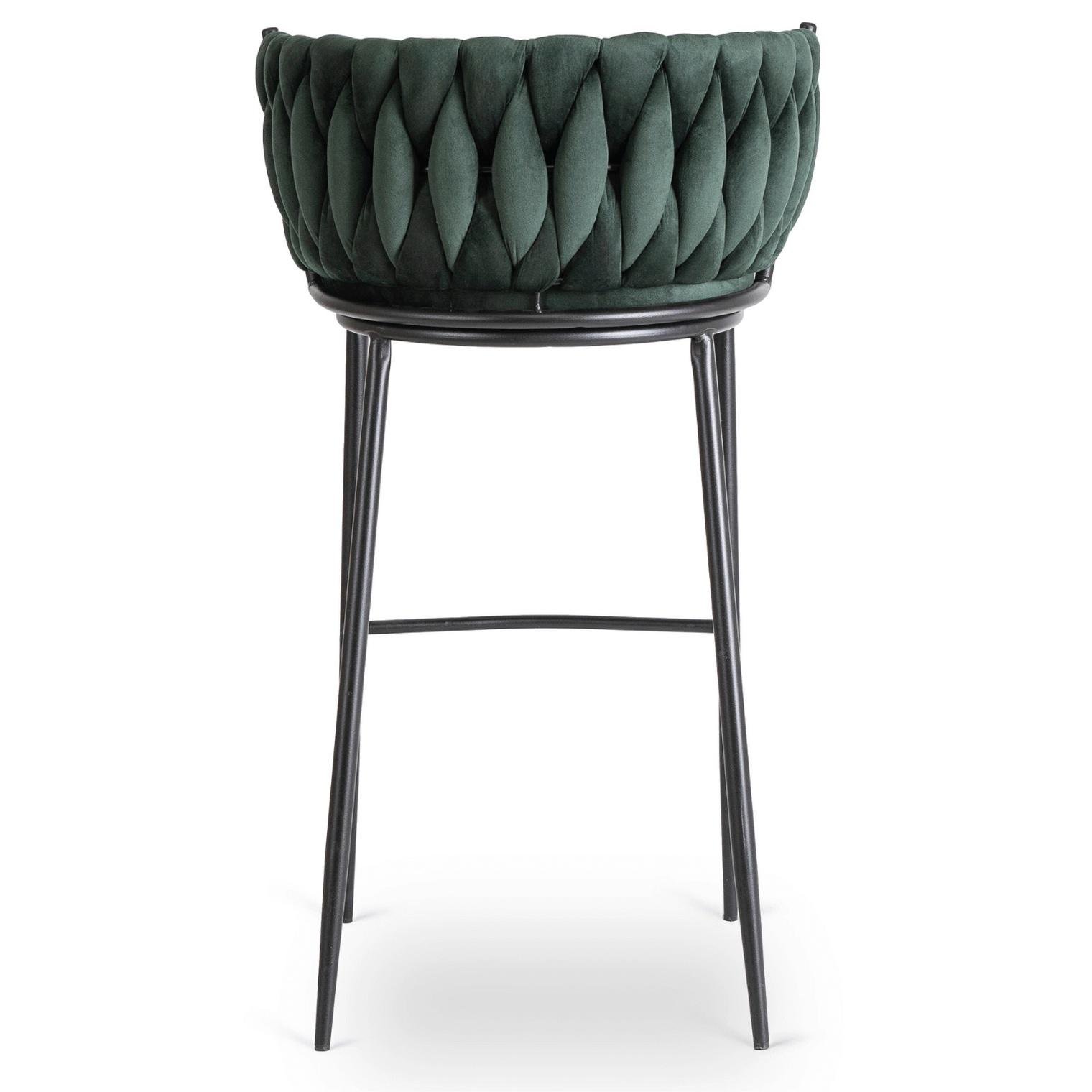 Барный стул Mebel Elite FLORES Welur Зеленый (ME.FLORES/Z/CZ/V/H) - фото 5 Барный стул Mebel Elite FLORES Welur Зеленый (ME.FLORES/Z/CZ/V/H) - фото 5