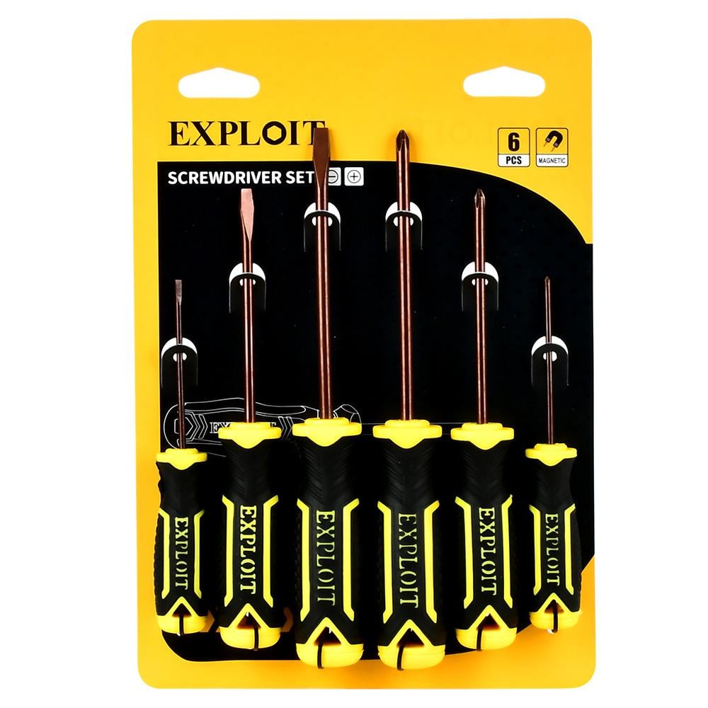 Отвертка EXPLOIT R32135 6 пр. 75/100/130 мм Отвертка EXPLOIT R32135 6 пр. 75/100/130 мм