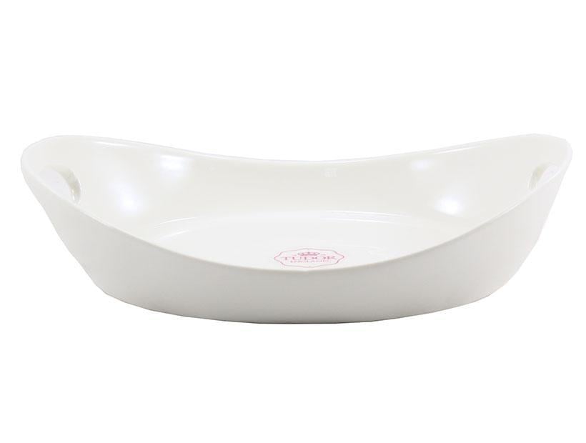 Блюдо порцелянове TUDOR ГЛАДКА овальне з ручками 26 см (TU1281-2) - фото 1 Блюдо порцелянове TUDOR ГЛАДКА овальне з ручками 26 см (TU1281-2) - фото 1