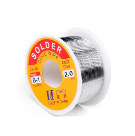 Припій для паяння з флюсом ПОС 63 котушка олово 2,0 мм 100 г (286415) Припій для паяння з флюсом ПОС 63 котушка олово 2,0 мм 100 г (286415)