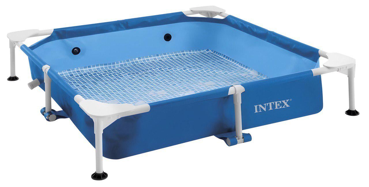Бассейн для домашних животных Intex 48402 152х152х30,5 см с металлическим каркасом/скимером и диспенсером Бассейн для домашних животных Intex 48402 152х152х30,5 см с металлическим каркасом/скимером и диспенсером