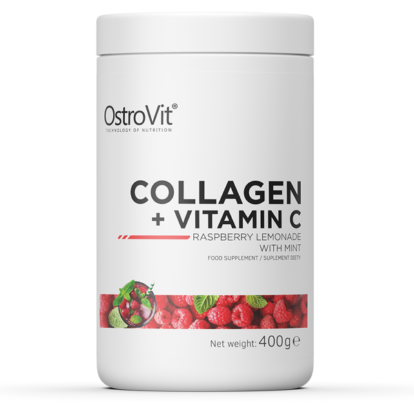 Вітаміни Collagen  Vitamin C 400 г Raspberry lemonade/Mint