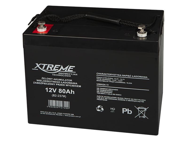 Акумулятор гелевий Xtreme 12V 80Ah (82-237#)