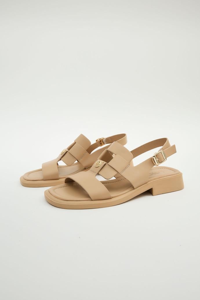 Босоножки женские LONZA кожаные р. 42 Бежевый (199905)