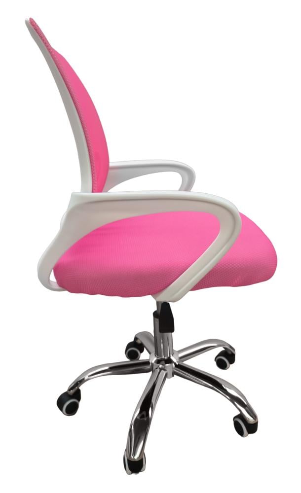 Кресло офисное Bonro 619 Бело-розовый (42400019) - фото 6