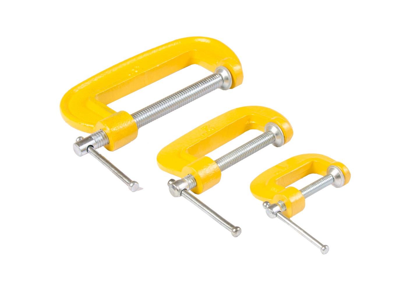 Набір струбцин столярних MasterTool G-Type 3 шт. 30/50/75 мм (07-0300)