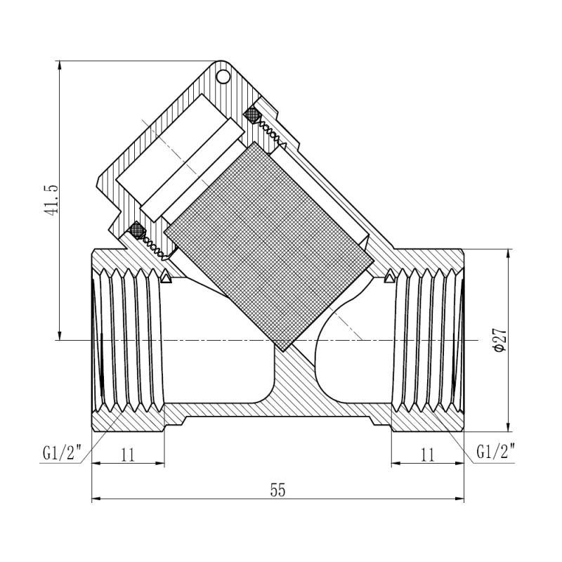 Фильтр SD Forte 1/2" для газа SF125G15 (FRRS00021153) - фото 2