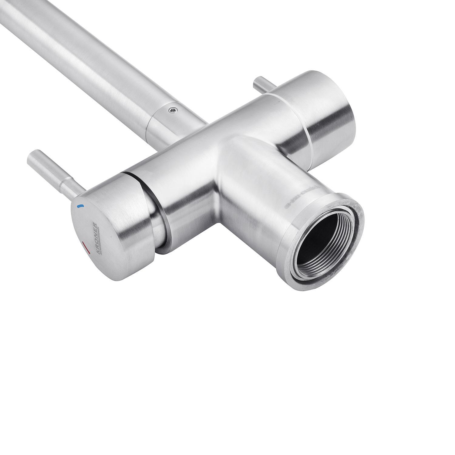 Змішувач для кухні Kroner KRM Edelstahl Klassisch ESG03811 CV027932 (38103) - фото 5