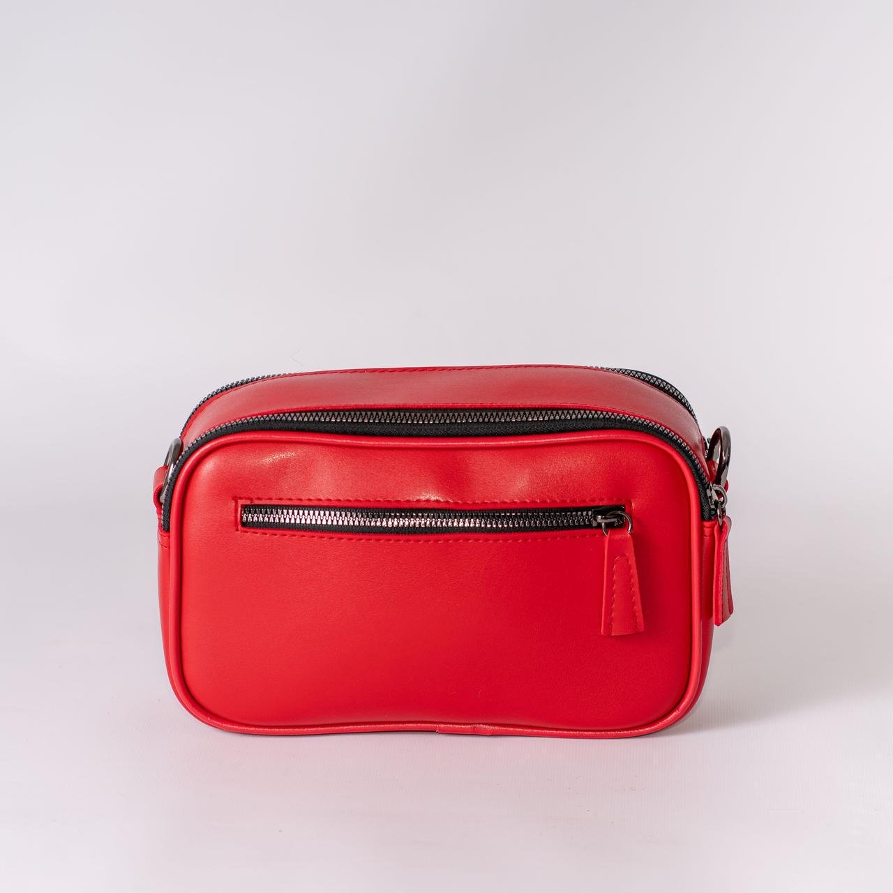 Сумка женская кросс-боди XENIA № 43-24 из эко-кожи Красный - фото 4