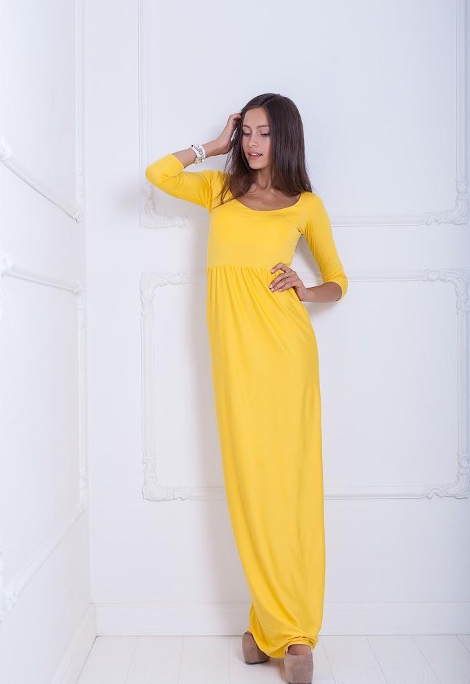Платье женское Podium Delise 20104-YELLOW L Желтый