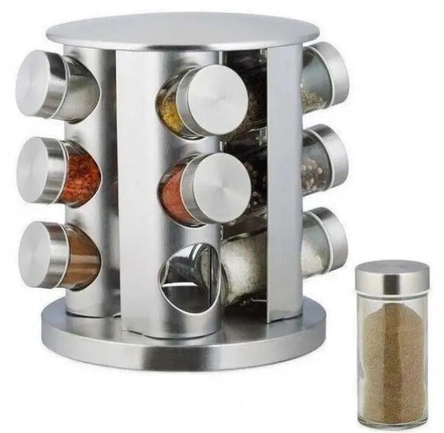 Набор для специй Bohmann BH-7860 на подставке 12 баночек (1889668660) - фото 2 Набор для специй Bohmann BH-7860 на подставке 12 баночек (1889668660) - фото 2