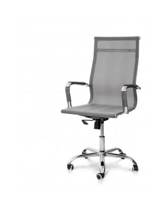 Стул офисный компьютерный Мікс Меблі Нетворк PVC сетка Серый Стул офисный компьютерный Мікс Меблі Нетворк PVC сетка Серый