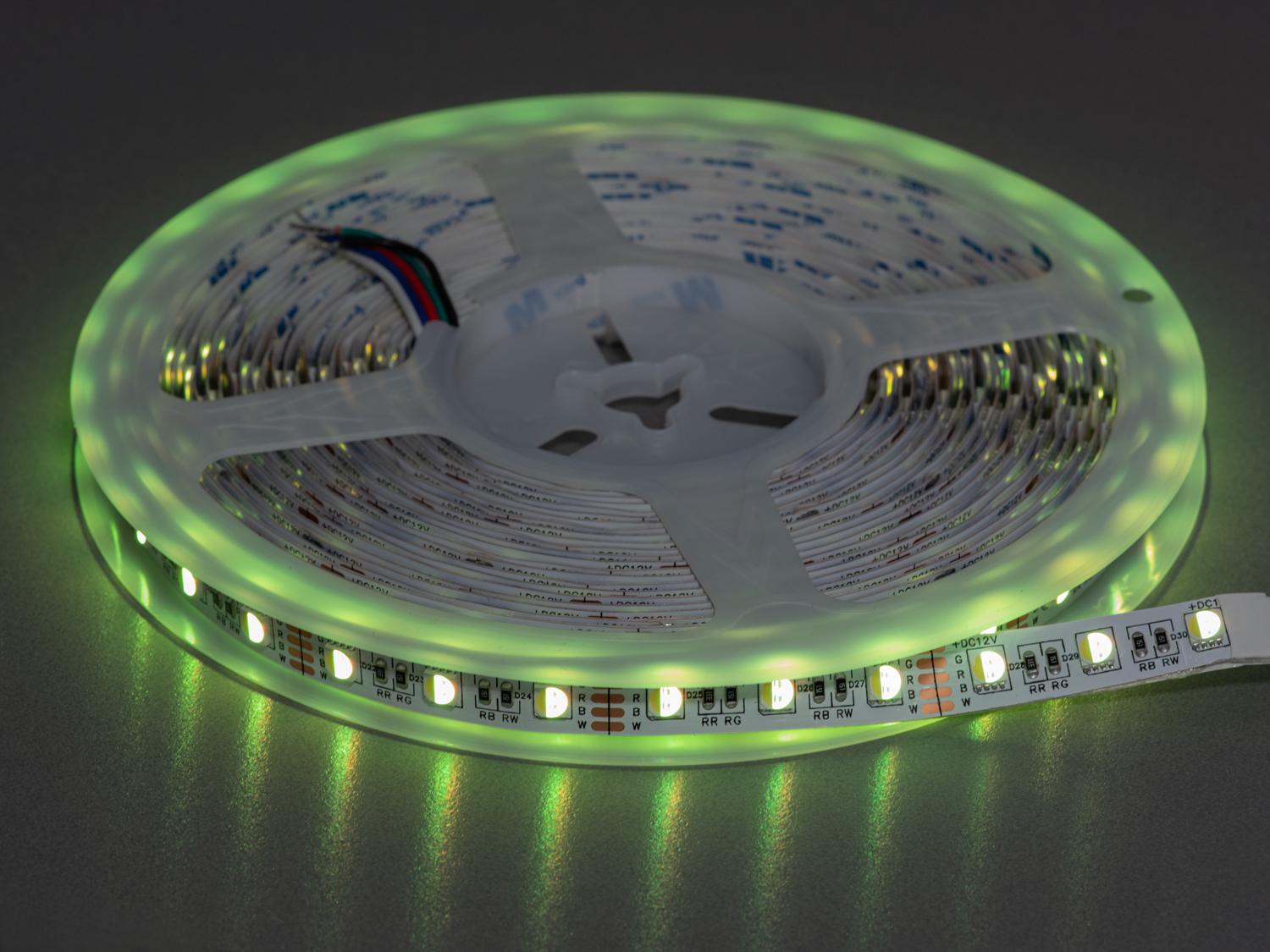 Світлодіодна стрічка 12 В 60 діодів на метр 10 мм RGB + Холодний білий (P12-5050-60-RGB+CW-20-10) - фото 1 Світлодіодна стрічка 12 В 60 діодів на метр 10 мм RGB + Холодний білий (P12-5050-60-RGB+CW-20-10) - фото 1