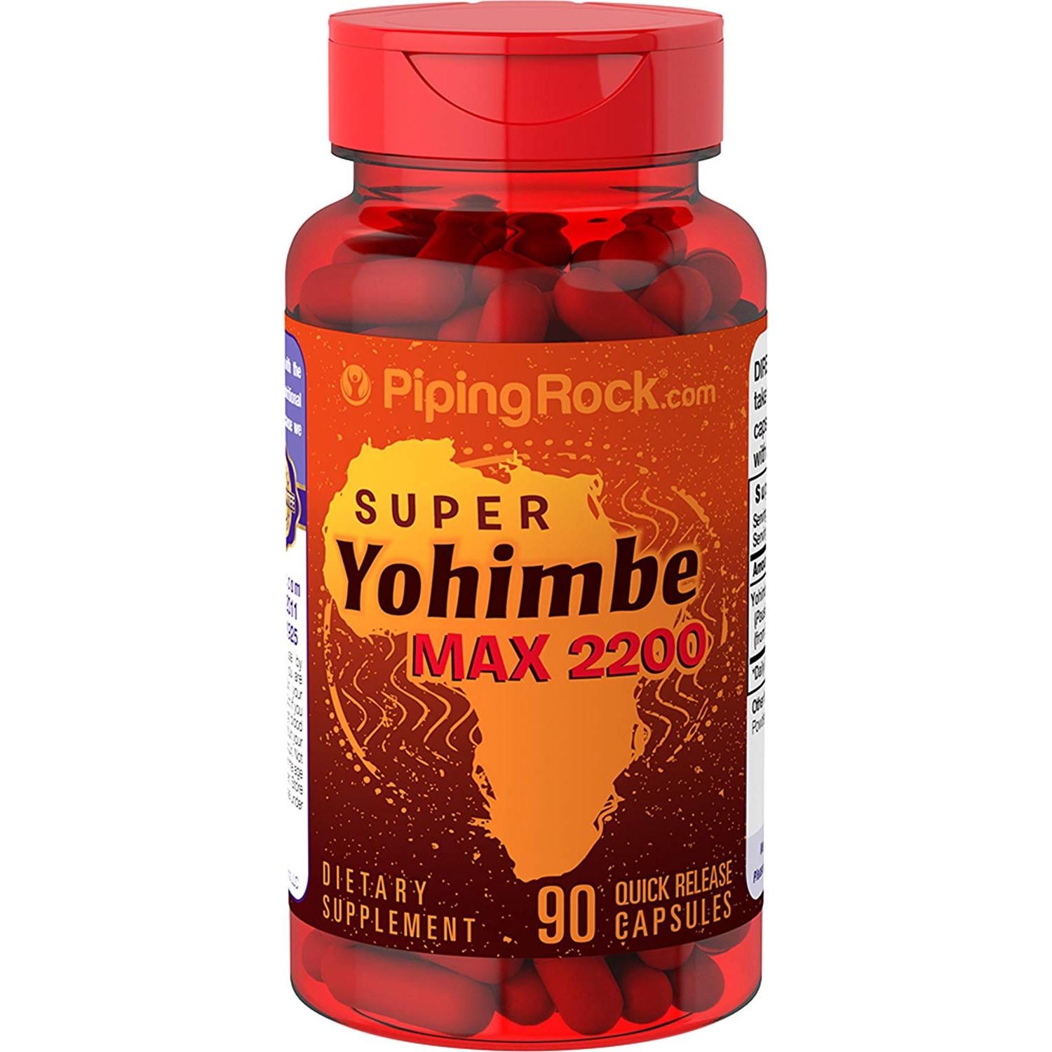 Бустер тестостерона Piping Rock Super Yohimbe Max 2200 90 capsules