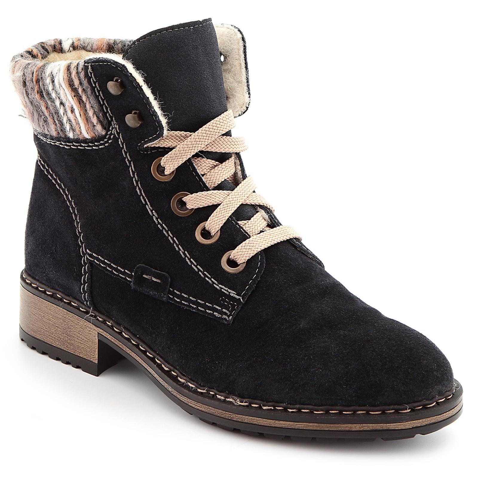 Ботинки женские утепленные RIEKER р. 37 Синий (91635525)