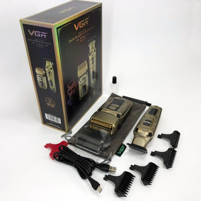 Набор для стрижки и бритья VGR V-641 триммер/сеточный шейвер (31806090) - фото 7