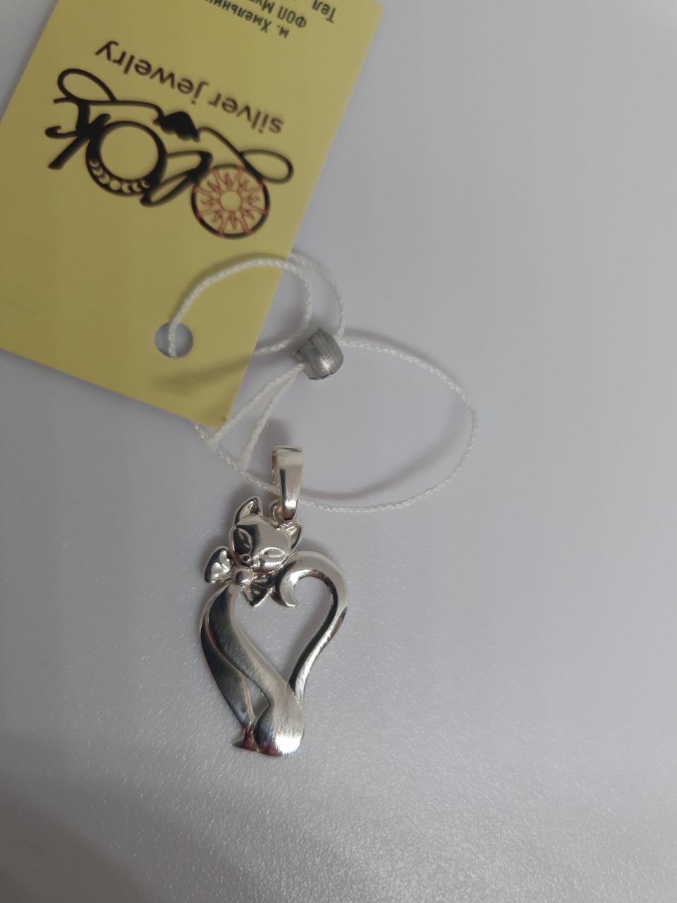 Кулон-підвіска срібний Мила киця 925 проба (2413845272) - фото 3