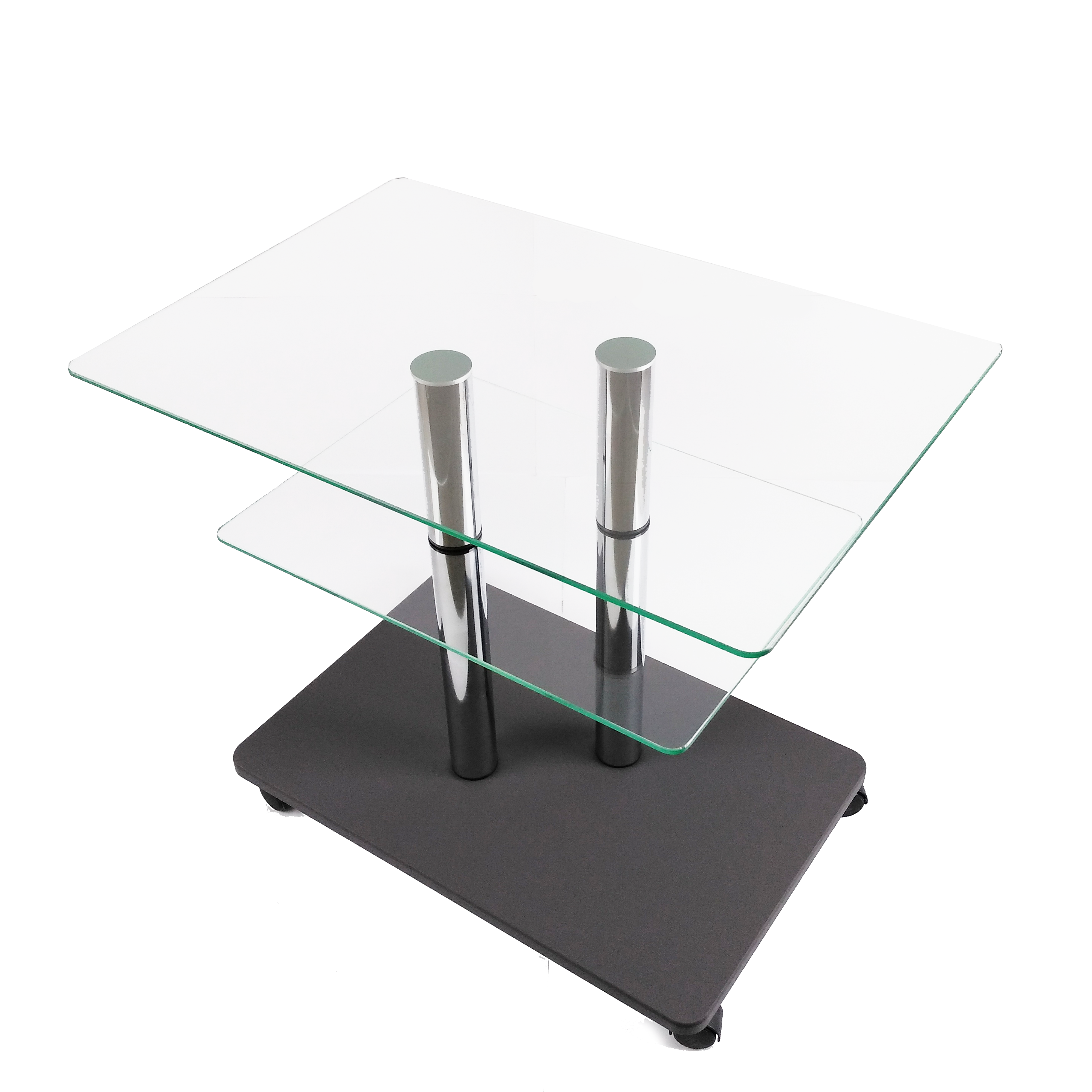 Стол журнальный стеклянный Commus Bravo Light P6 clear-gray-2chr50 Серый (433810145) - фото 9 Стол журнальный стеклянный Commus Bravo Light P6 clear-gray-2chr50 Серый (433810145) - фото 9