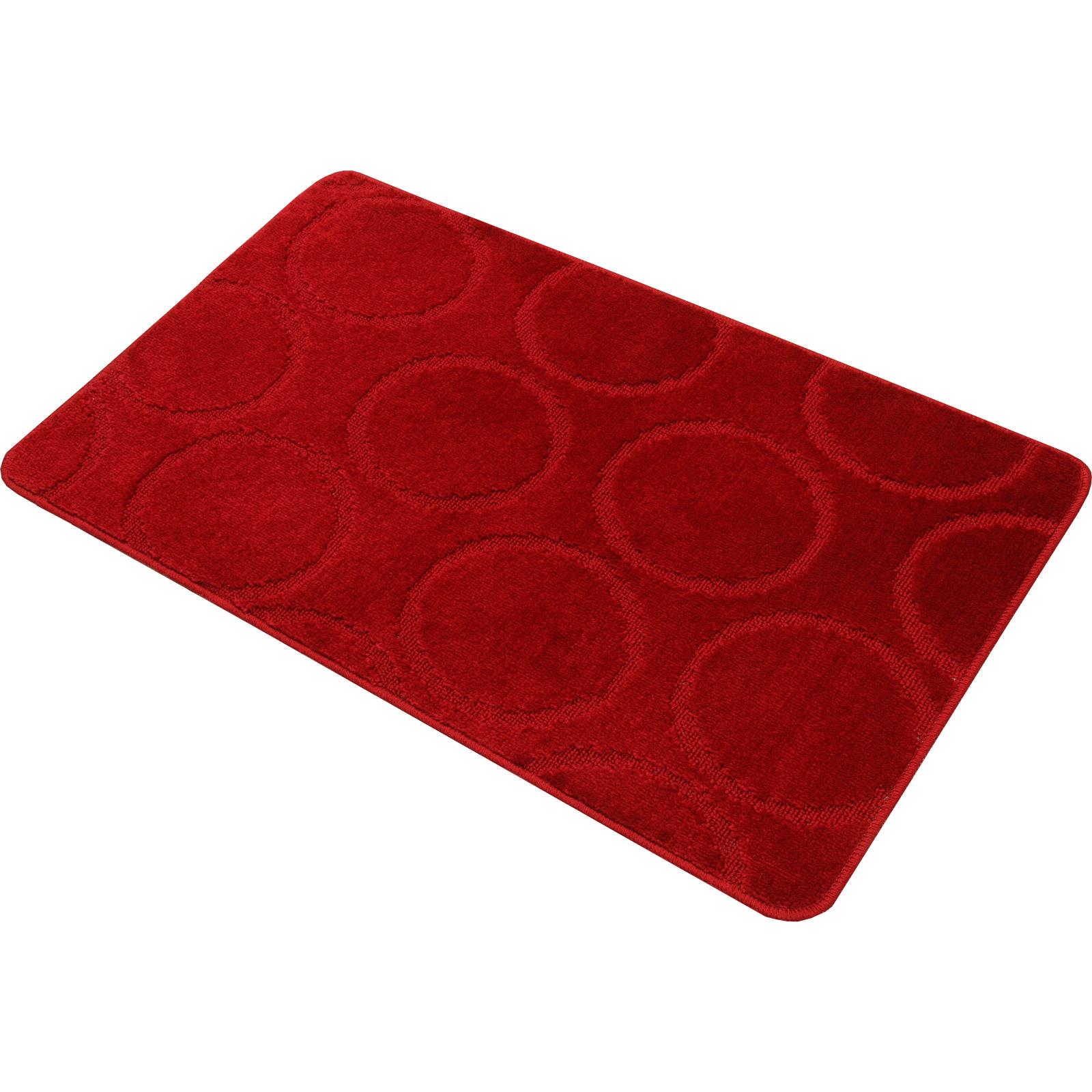 Набор ковриков в ванную Rubin Mono 5006 7005 Burgundy 60x100 + 60x50 см красный - фото 3 Набор ковриков в ванную Rubin Mono 5006 7005 Burgundy 60x100 + 60x50 см красный - фото 3