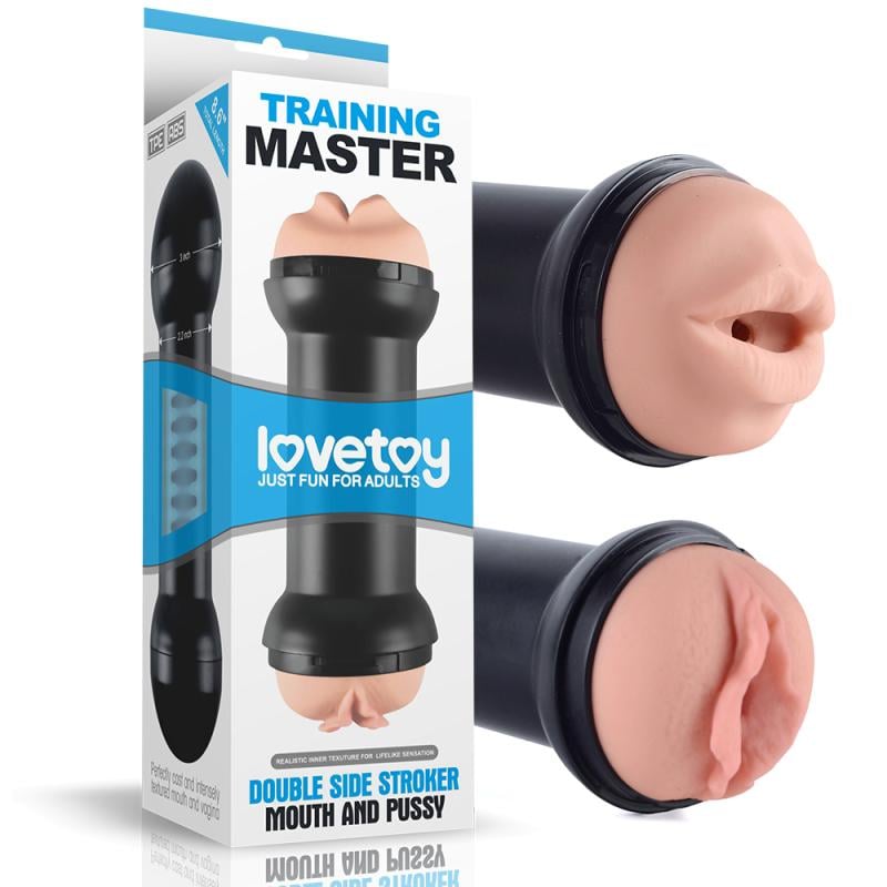 Мастурбатор для мужчин двойной Training Master Double Side Stroker Mouth and Pussy (1000057751)
