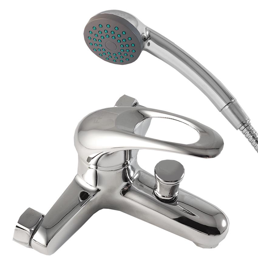 Змішувач для ванни Frap F3002-B короткий литий гусак Хром (33259)