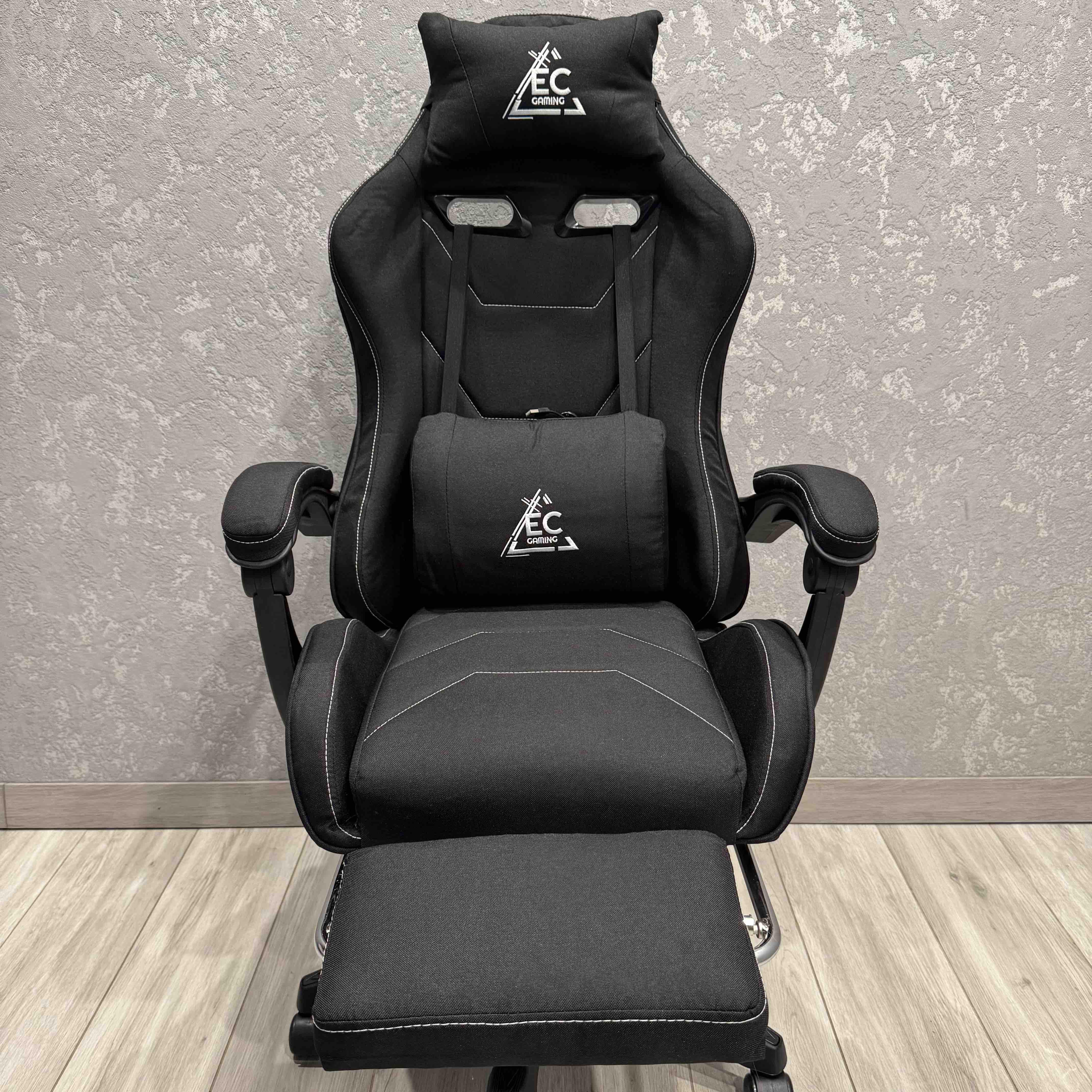 Крісло комп'ютерне тканинне EC Gaming K40 Чорний - фото 3