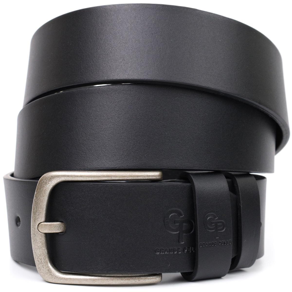 Ремень Grande Pelle Belt 11692 из натуральной кожи Черный Ремень Grande Pelle Belt 11692 из натуральной кожи Черный
