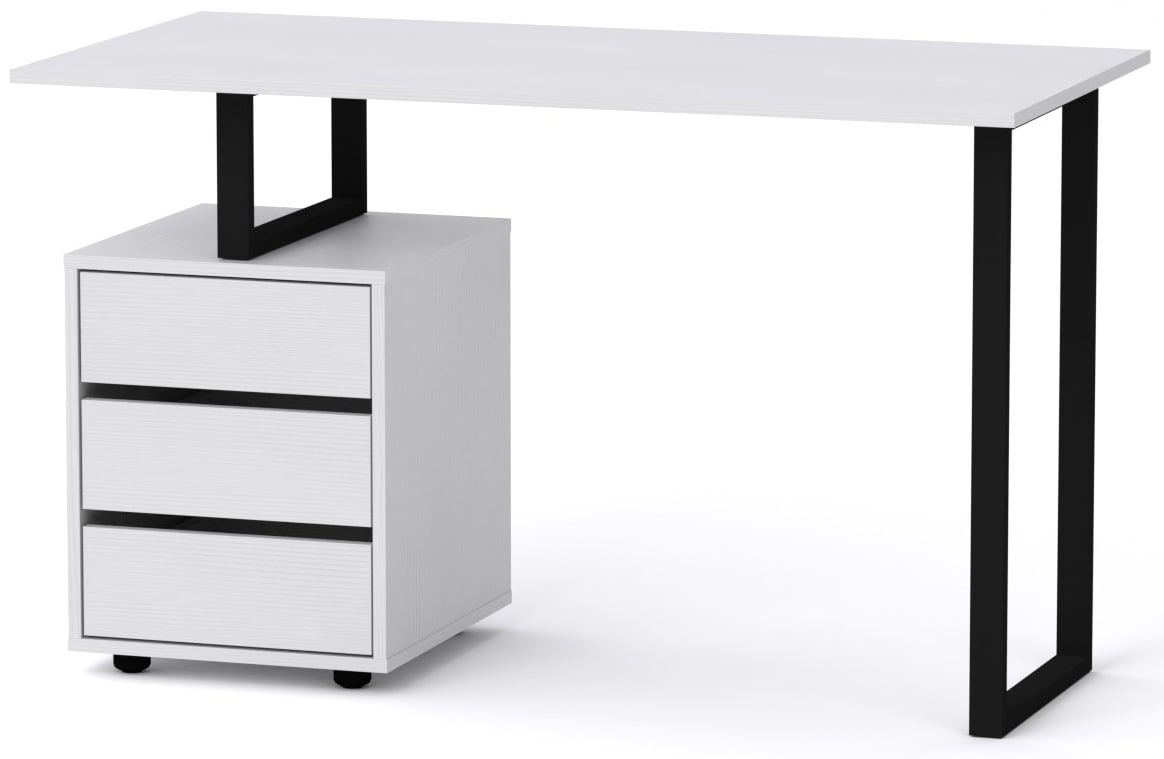 Стіл письмовий Лофт-2 Компаніт Німфея альба 120х60х72,8 см (60a3605a279cb616e232ab32)