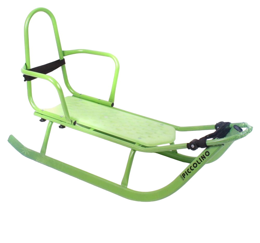 Санки Piccolino Adbor со спинкой Салатовый