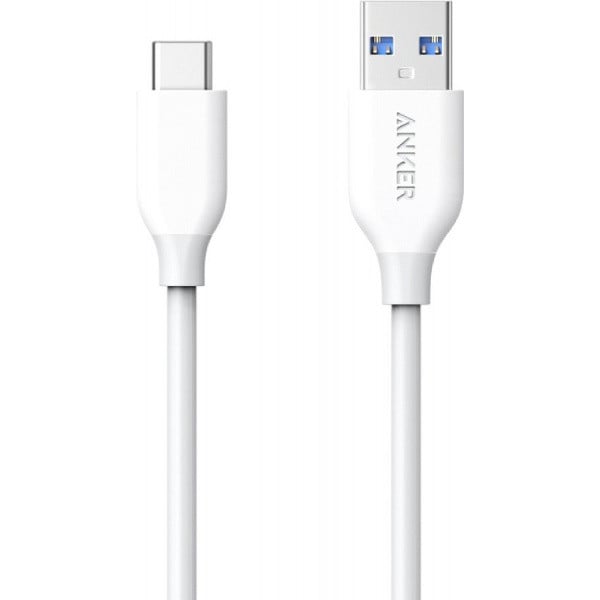 Кабель Anker Powerline USB Type-C V3 0.9 м White (A8163H21) - фото 1