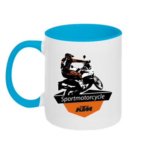 Чашка двухцветная KTM Sportmotorcycle Art 320 мл Бело-голубой (7314676-33-139003)