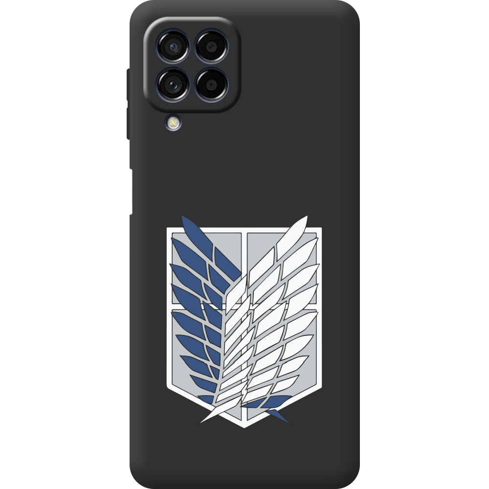 Чехол BoxFace Samsung Galaxy M53 5G (M536) Атака Титанов Крылья Свободы Черный силикон (44473-bk88-44483)