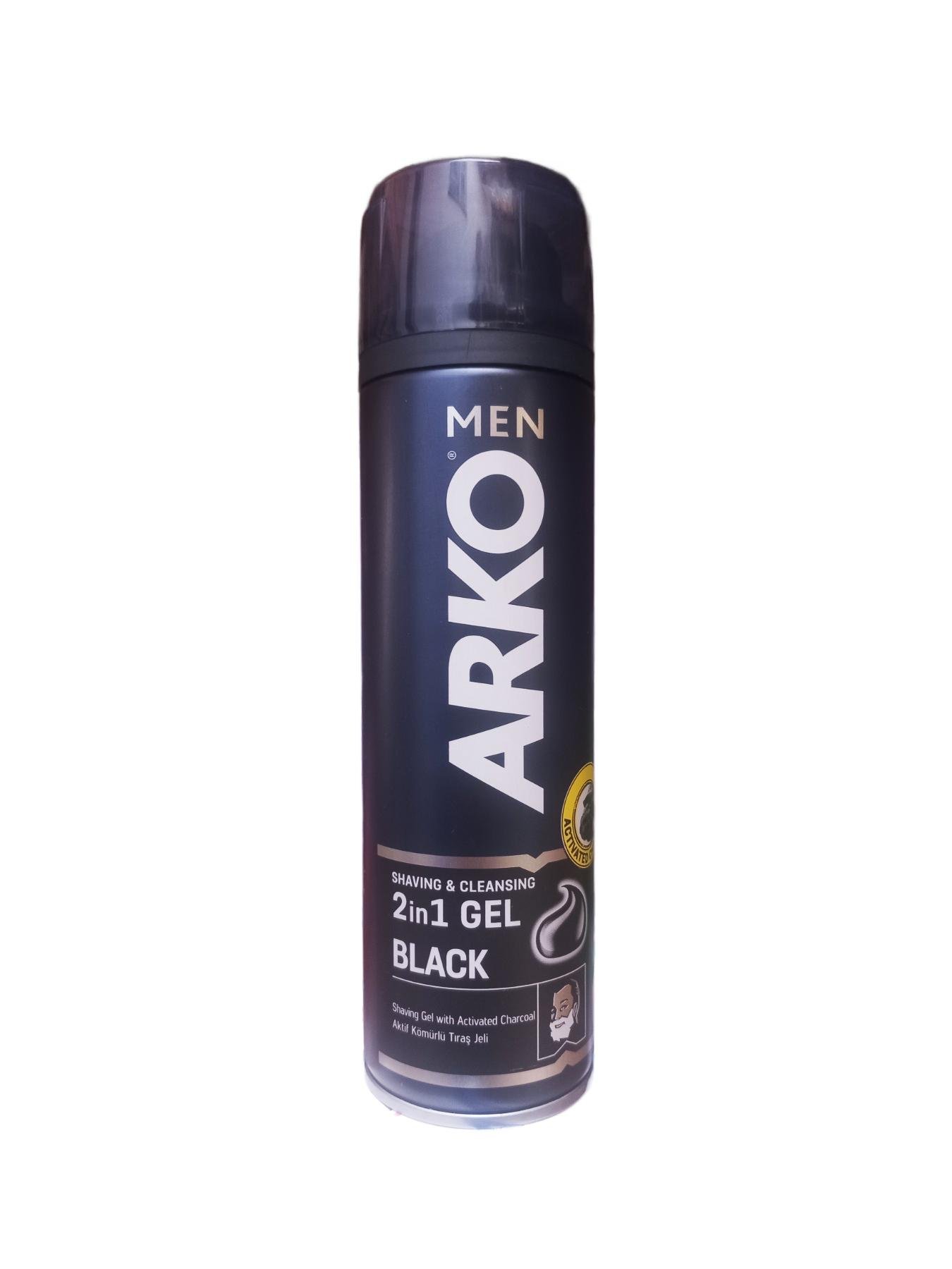 Гель для гоління Arko Men Black 2in1 200 мл (81683)