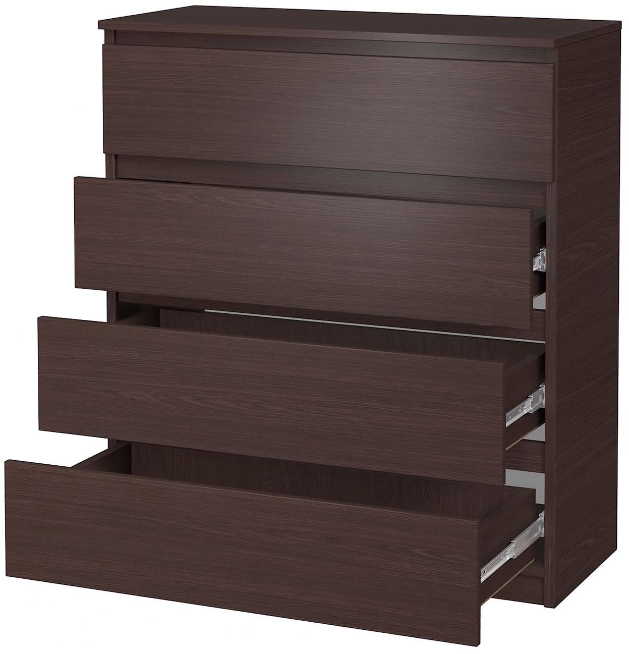 Комод cучасний із шухлядами для спальні Майстер Форм Брайт 900х376х950 мм Венге магія (20179) - фото 2